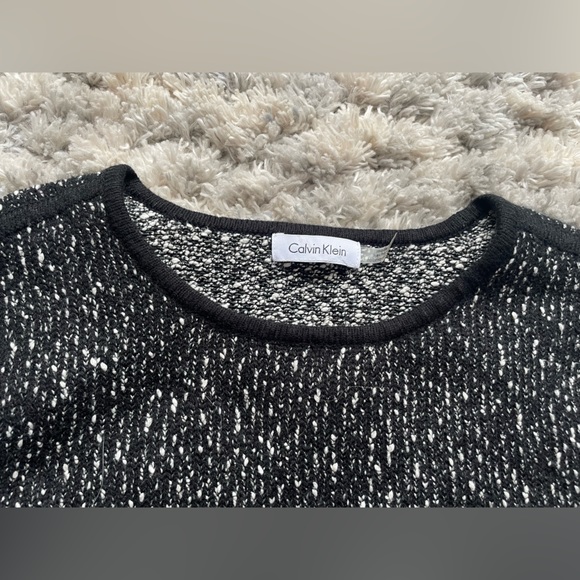 Black Speckled Calvin Klein Crewneck Sweater - Picture 3 of 6